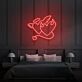 Herzen mit Engelsflügeln und Teufelshörnern LED-Neonschild Wohnzimmer Schlafzimmer