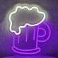 Bierkrug mit Schaum LED-Neonschild für Bar und Kneipe