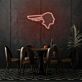Profil eines geflügelten Kopfes LED-Neonschild für Wohnzimmer Bar