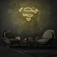 Superman Neon LED Wandlicht