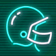 American Football Helm LED-Neonschild für Sportbar und Wohnzimmer