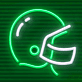 American Football Helm LED-Neonschild für Sportbar und Wohnzimmer