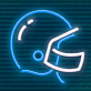 American Football Helm LED-Neonschild für Sportbar und Wohnzimmer