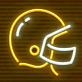 American Football Helm LED-Neonschild für Sportbar und Wohnzimmer