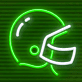 American Football Helm LED-Neonschild für Sportbar und Wohnzimmer