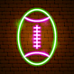 American Football LED-Neonschild für Sportbar und Wohnzimmer