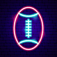 American Football LED-Neonschild für Sportbar und Wohnzimmer