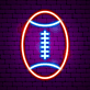American Football LED-Neonschild für Sportbar und Wohnzimmer