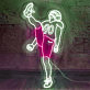 Football Spieler Neon LED Wandlicht