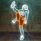 Football Spieler Neon LED Wandlicht