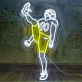 Football Spieler Neon LED Wandlicht