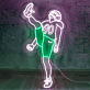 Football Spieler Neon LED Wandlicht