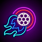 Flammender Fußball LED-Neonschild Sportbar Wohnzimmer