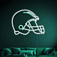 American Football Helm Neon LED Wandlicht