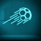 fliegender Fußball LED-Neonschild Sportbar Wohnzimmer