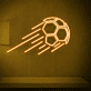 fliegender Fußball LED-Neonschild Sportbar Wohnzimmer