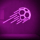 fliegender Fußball LED-Neonschild Sportbar Wohnzimmer