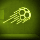 fliegender Fußball LED-Neonschild Sportbar Wohnzimmer