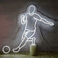 Fußballspieler Neon LED Wandlicht