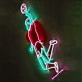 Fußballspieler Neon LED Wandlicht
