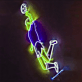 Fußballspieler Neon LED Wandlicht