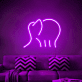 Elefant LED-Neonschild Wohnzimmer Kinderzimmer