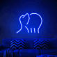 Elefant LED-Neonschild Wohnzimmer Kinderzimmer