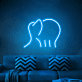 Elefant LED-Neonschild Wohnzimmer Kinderzimmer