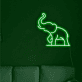 Elefant LED-Neonschild Wohnzimmer Kinderzimmer