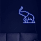 Elefant LED-Neonschild Wohnzimmer Kinderzimmer