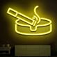 Zigarette im Aschenbecher LED-Neonschild für Bar, Club und Raucherbereich