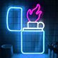 Feuerzeug mit Flamme LED-Neonschild für Bar & Club