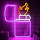 Feuerzeug mit Flamme LED-Neonschild für Bar & Club
