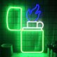 Feuerzeug mit Flamme LED-Neonschild für Bar & Club