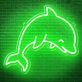 Delfin LED Neonschild moderne Wanddekoration