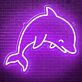 Delfin LED Neonschild moderne Wanddekoration