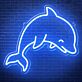 Delfin LED Neonschild moderne Wanddekoration