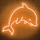 Delfin LED Neonschild moderne Wanddekoration