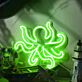 Oktopus LED Neonschild moderne Wanddekoration