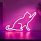 sitzende Katze LED-Neonschild Wohnzimmer Schlafzimmer