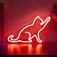 sitzende Katze LED-Neonschild Wohnzimmer Schlafzimmer