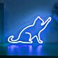 sitzende Katze LED-Neonschild Wohnzimmer Schlafzimmer