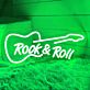 Rock and Roll Gitarren LED Neonschild moderne Wanddekoration