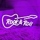 Rock and Roll Gitarren LED Neonschild moderne Wanddekoration