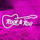 Rock and Roll Gitarren LED Neonschild moderne Wanddekoration