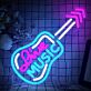 Love Music LED Neonschild mit Gitarren Motiv
