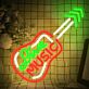 Love Music LED Neonschild mit Gitarren Motiv