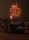 Abstrakte Frau LED Neonschild moderne Wanddekoration