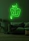 Abstrakte Frau LED Neonschild moderne Wanddekoration