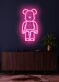 Bärenfigur LED Neonschild moderne Wanddekoration